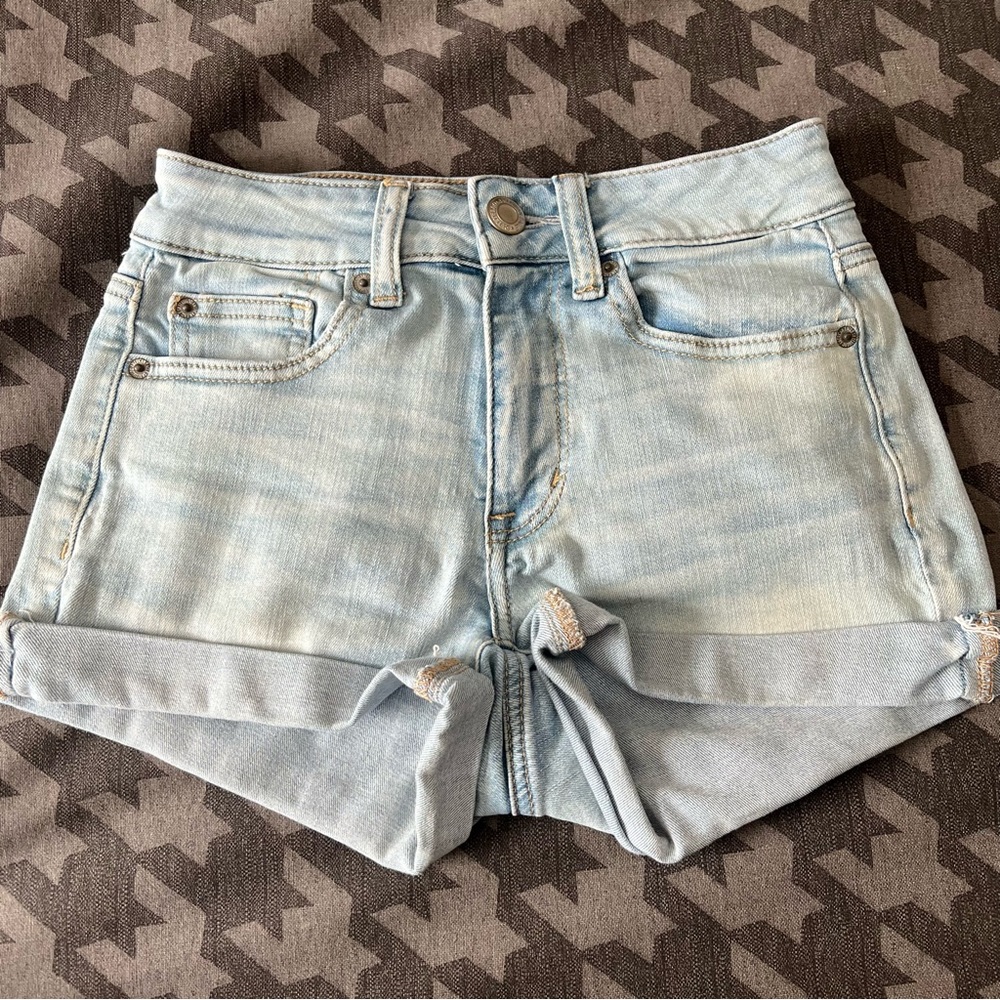 American Eagle High Rise Shortie Jean Short